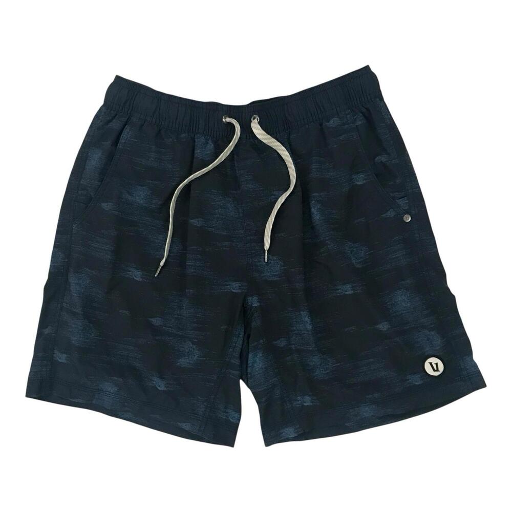 Vuori Kore Shorts Mens Large L Blue 7” Lined Gym Running Yoga Athleisure V302